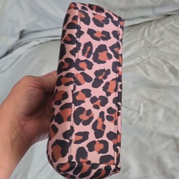 Kate Spade Pink and Brown Leopard Cosmetic Bag - Picture 3 of 4